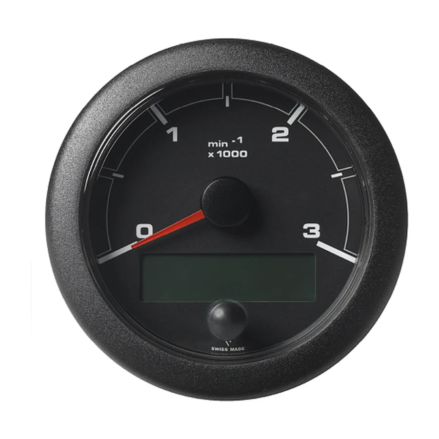 OL TACHO 3000RPM BLACK FACELIFT