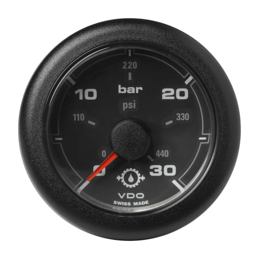 OL TRANSMISSION OIL PRESSURE 30 BAR / 440 PSI BLACK FACELIFT