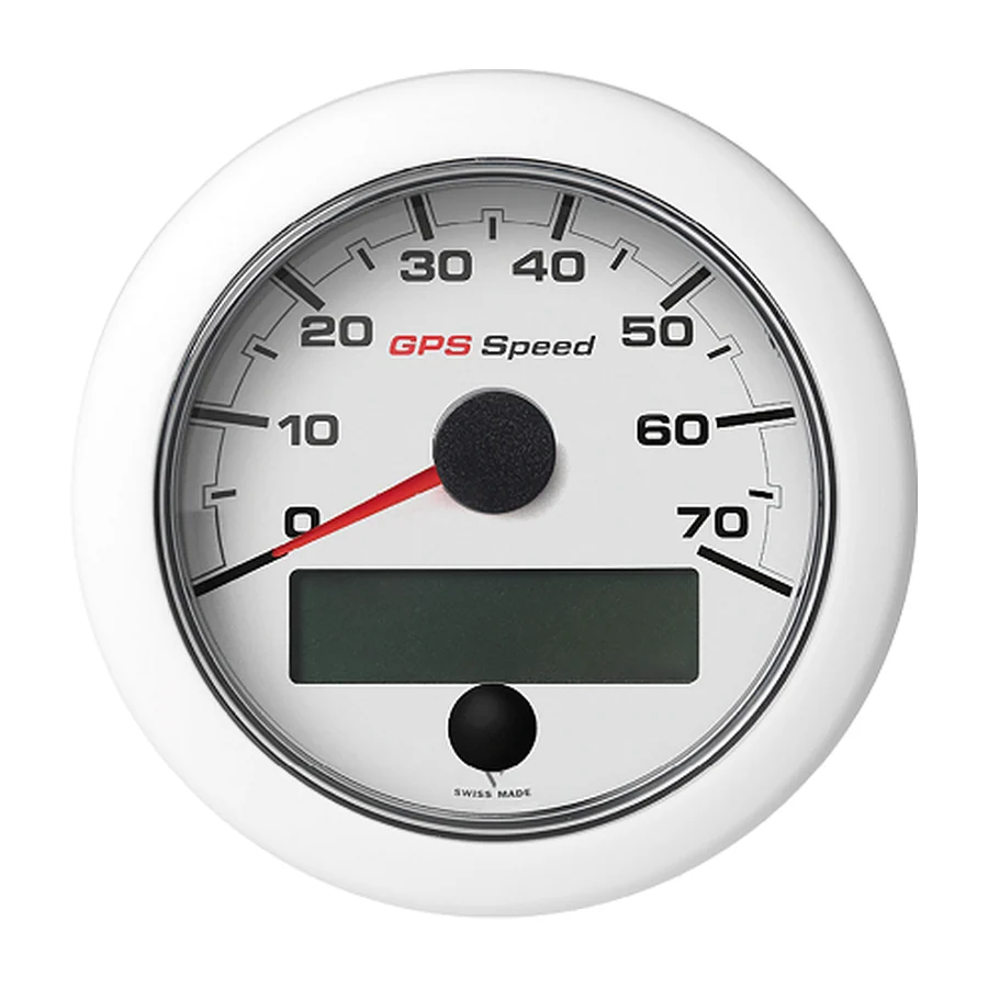 OL GPS SPEEDO 0-70 WHITE FACELIFT