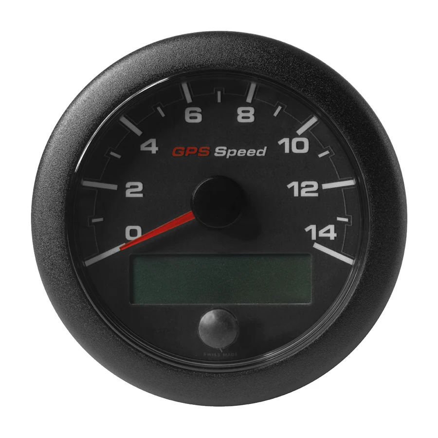 APPARENT/TRUE WIND ANGLE GAUGE BLACK