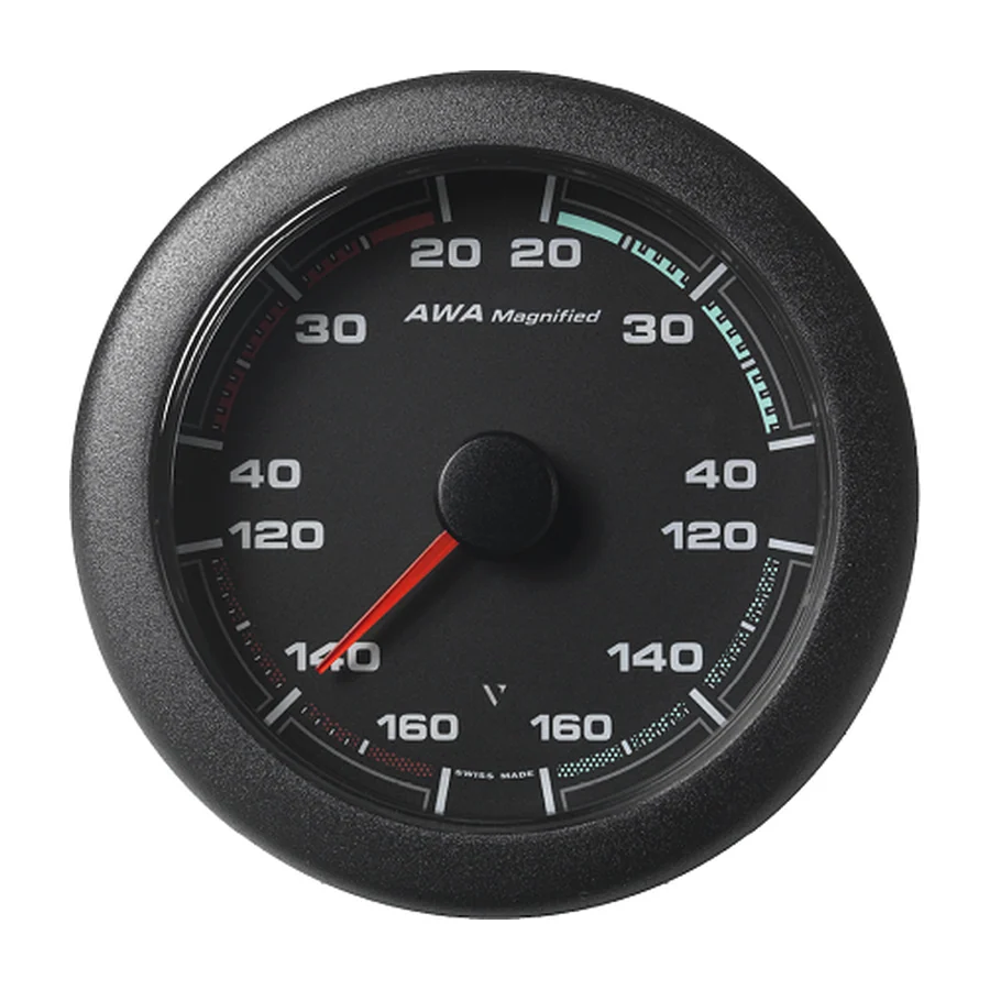 MAGNIFIED APPARENT WIND ANGLE GAUGE BLACK