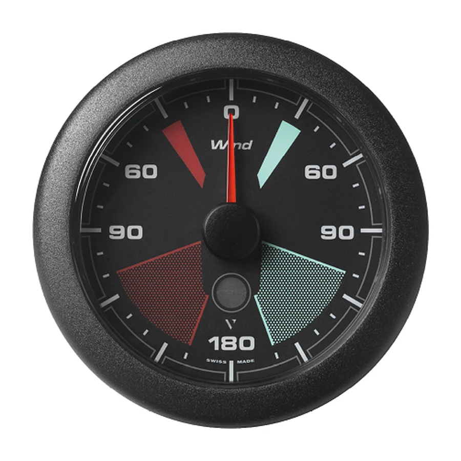 APPARENT/TRUE WIND ANGLE GAUGE BLACK