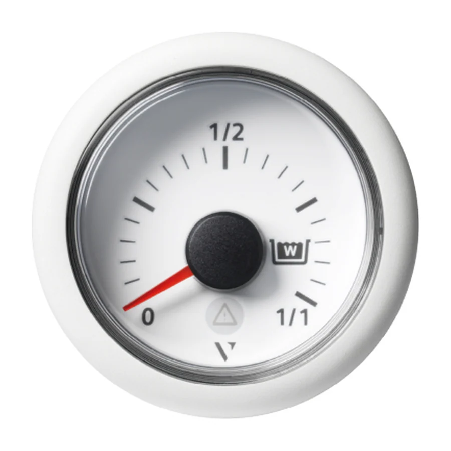 VL AFTERMARKET TANK LEVEL IND. - - SINGLE SCALE - 0 - 1/1 - 20 MA - DOUBLE LENS - ROUND WHITEBEZEL