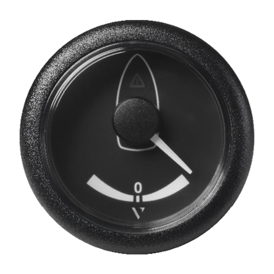 VL AFTERMARKET RUDDER ANGLE IND. - ° - SINGLE SCALE - 40° PORT - 40° STB - 3-180 OHM - DOUBLE LENS - ROUND BLACKBEZEL