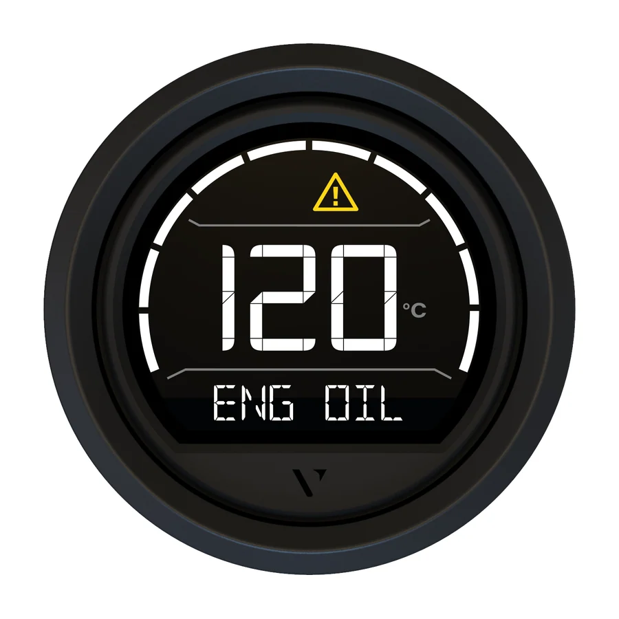 VLDIGITAL 52 12/24 VOLT SINGLE LENS TRIANGULAR BLACK AND WIRING HARNESS