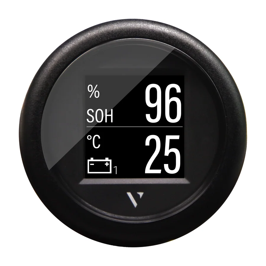 VLFlex 52 NMEA 2k COLOR DISPLAY 1,4" SINGLE LENS WITH ANTI FOG COATING, ROUND BLACK BEZEL AND WIRING HARNESS WHIT M12 CONNECTOR