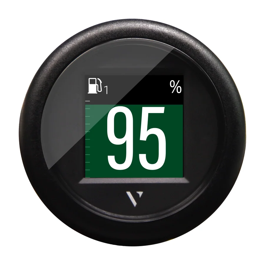 VLFlex 52 NMEA 2k COLOR DISPLAY 1,4" SINGLE LENS WITH ANTI FOG COATING, ROUND BLACK BEZEL AND WIRING HARNESS WHIT M12 CONNECTOR